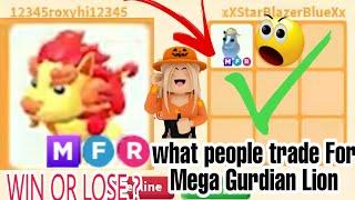 What People Trade For Mega Guardian Lion In Adopt Me Trading