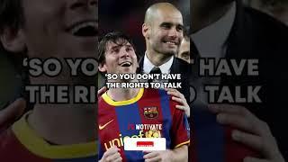 Pep Guardiola - “Only Messi is Never BENCHED” ️ #messi #football #shorts