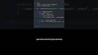 How to Set Custom Playing Status in Discord with Discordpy #shorts #python #discordpy