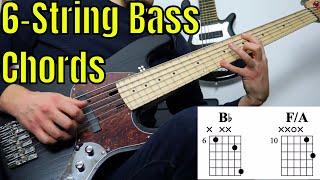 Chord Progression on 6-String Bass with Chord Diagrams - Bass Practice Diary - 2nd February 2021