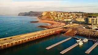 West Bay, Dorset 4k Drone footage