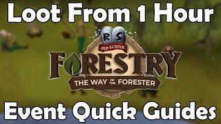 Loot From 1 Hour of Forestry + Quick Guide on How to Complete All 4 Events