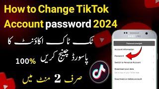 How To Change TikTok Account Password 2024 | change password