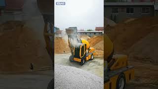 How is a self-loading concrete mixer like?