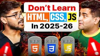 FASTEST Web Developer Roadmap 2025 – Job Guarantee? AI Is Changing Everything (Must Watch)