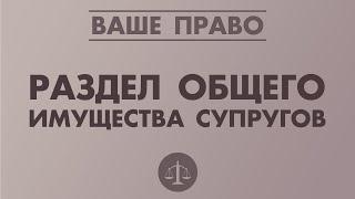 РАЗДЕЛ ОБЩЕГО ИМУЩЕСТВА СУПРУГОВ