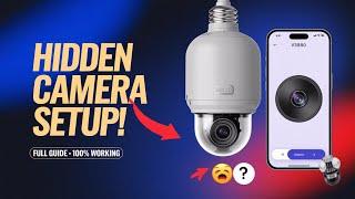 How to setup Bulb cctv camera for any Holder | Bulb cctv camera review| Best indoor wifi cctv camera