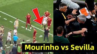 Mourinho reaction and fight vs Sevilla as Roma lost Europa League final