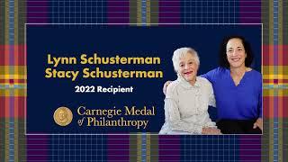 Lynn Schusterman and Stacy Schusterman Accept 2022 Carnegie Medal of Philanthropy