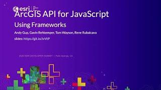 ArcGIS API for JavaScript: Using Frameworks