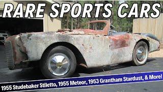 RARE VINTAGE SPORTS CARS | 1955 Studebaker Stiletto, 1955 Meteor, 1953 Grantham Stardust & More!