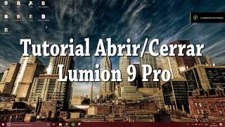 How to Open and Close Lumion 9 Crack