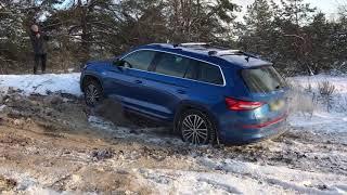 Winter off-road in sand / Зимовий оффроуд в пісках. Skoda Kodiaq L&K 2.0 TDI