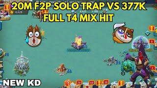 Lordsmobile:-Closed KD 27M Might F2P SoloTrap VS 377K T4 Mix Hit (Dead?)