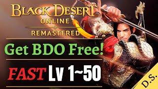 [BDO] Level Up For Free Pass! Level 1~50 Brand New Account, Tips & Tricks, Quest Guide, Settings