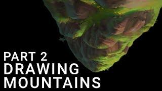 How to draw mountains. Part 2