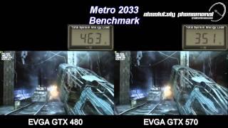 EVGA GTX 480 Vs GTX 570 Metro 2033 Shootout