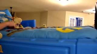 SML Junior flys off the balcony in his Thomas bed w/ Thomas the tank ear rape (edit)