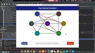 Floyd Warshall Simulation Project in JavaFX w/ Source Codes