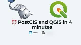 Get started with PostGIS and QGIS in 4 minutes