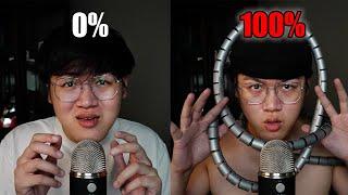 ASMR 0% VS 100% Mouth Sounds