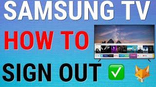 How To Sign Out Of Samsung Account On Samsung Smart TV