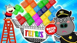 Be Careful When Play Giant TETRIS | Compilation of Kids Safety Rules Wolfoo Kids Cartoon