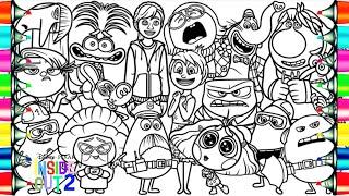 INSIDE OUT 2 Coloring Pages / How To Color All Characters / NCS Music