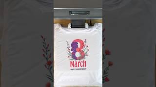 Empowered Women, Empowered Creations: Customized Tees for Women’s Day! - By Sculpfun H1 #viralvideo