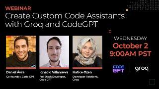 Create Custom Code Assistants with Groq and CodeGPT