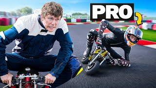 I Challenged A Pro Rider On Mini Motorbikes