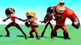 Мультик Игра для детей с героями мультфильма Суперсемейка The Incredibles и Тачки