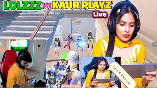 LOLZZZ GAMING VS KAUR PLAYZ LIVE FIGHT|LoLzzz Gaming vs Girl steamer 