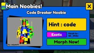 How to get CODE BREAKER Noobie in FIND THE NOOBIES MORPHS [ CODE ]  Roblox