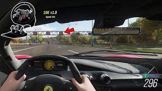 Ferrari LaFerrari - Realistic driving - Forza Horizon 4 | Logitech g29 gameplay