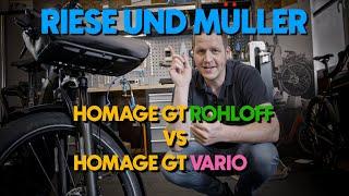 Riese und Müller Homage4 GT Vario vs. GT Rohloff - Welches Ebike ist besser?