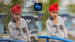 How to blur background in Photoshop in 3 minutes .  [  FAST & EASY ]  /  How to blur background . #1