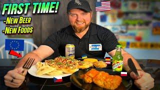 American Tries a European Feast (Various Hot European Foods)