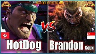 Street Fighter 6 HotDog29 (M Bison)  Vs  BrandonGouki (AKUMA) Best Room MatchFightingGameWorldX