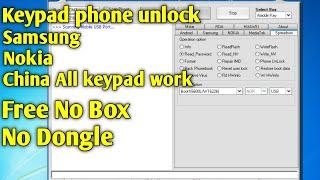 Keypad mobile flashing unlocking Nokia.Samsung.China Mtk Also Work Free No Box No Dongle