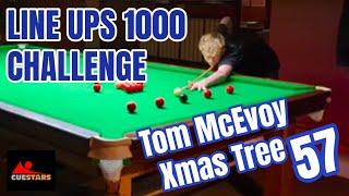 TOM MAKES NEW BEST - Cuestars U21 Silver player Tom McEvoy improves filmed Xmas Tree break to 57. 