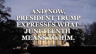 How Trump Celebrated Juneteenth