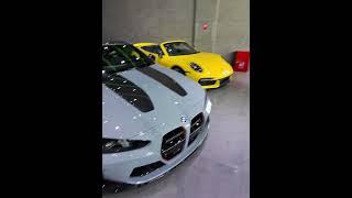 POV walkaround inside a dream supercar showroom