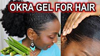 How to Slick Down Natural Hair With Okra Gel | DiscoveringNatural