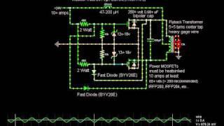 ZVS (Zero Voltage Switching) Flyback Driver - Simulation