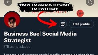 Step by step how to add a Tipjar on Twitter!