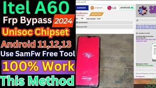 Itel A60 FRP Bypass Android 12,13 || New Solution | Itel (A662L) Google Account Bypass With Pc |2024