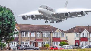 ️ 100 BIG PLANE TAKEOFFS and LANDINGS from UP CLOSE | London Heathrow Plane Spotting [LHR/EGLL]