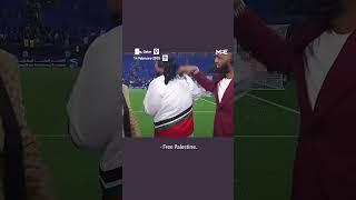 British YouTuber Chunkz wears ‘Free Palestine’ shirt at football match