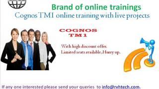 Cognos tm1 online training with live project usa canada india low fees